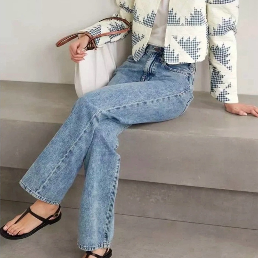 Caroline Constas NWT Gloucester Print Linen Blend Quilted Jacket Size Medium